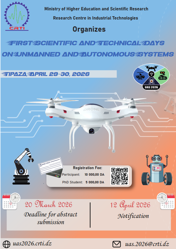 Premières Journées scientifiques et techniques sur les systèmes inhabités et autonomes